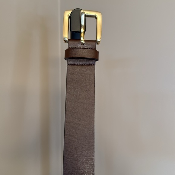 Express brown and gold leather belt size medium - Picture 6 of 6